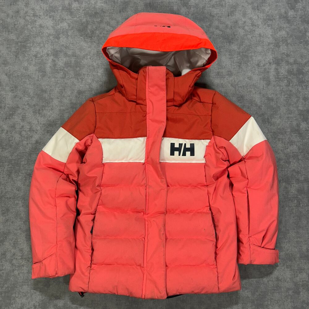 Helly Hansen Juniors Diamond Ski Jacket 41681 Red White Navy Youth Small 128/8